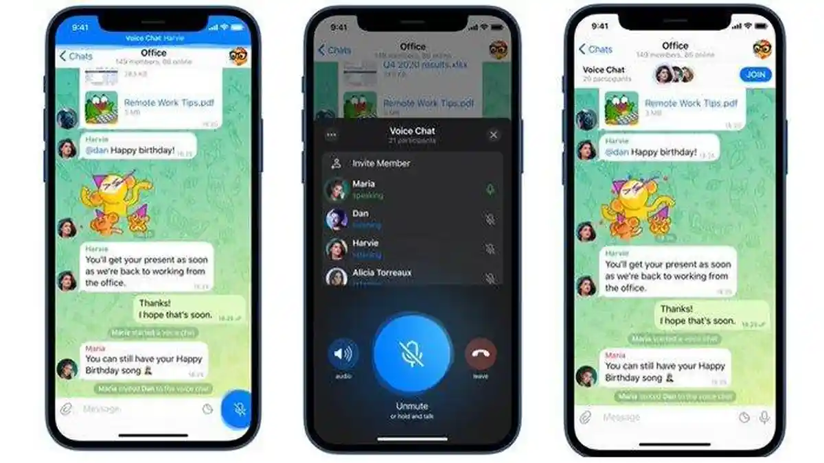 Fitur Baru dari Telegram, Pengguna Kini Bisa Voice Chat dalam Grup Mirip Discord, Berikut Caranya