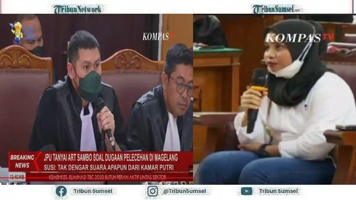 Jaksa Curiga ART Susi Pakai Handsfree Saat Sidang: Di Jilbab Ada Handsfree, Ada Yang Mengajari?