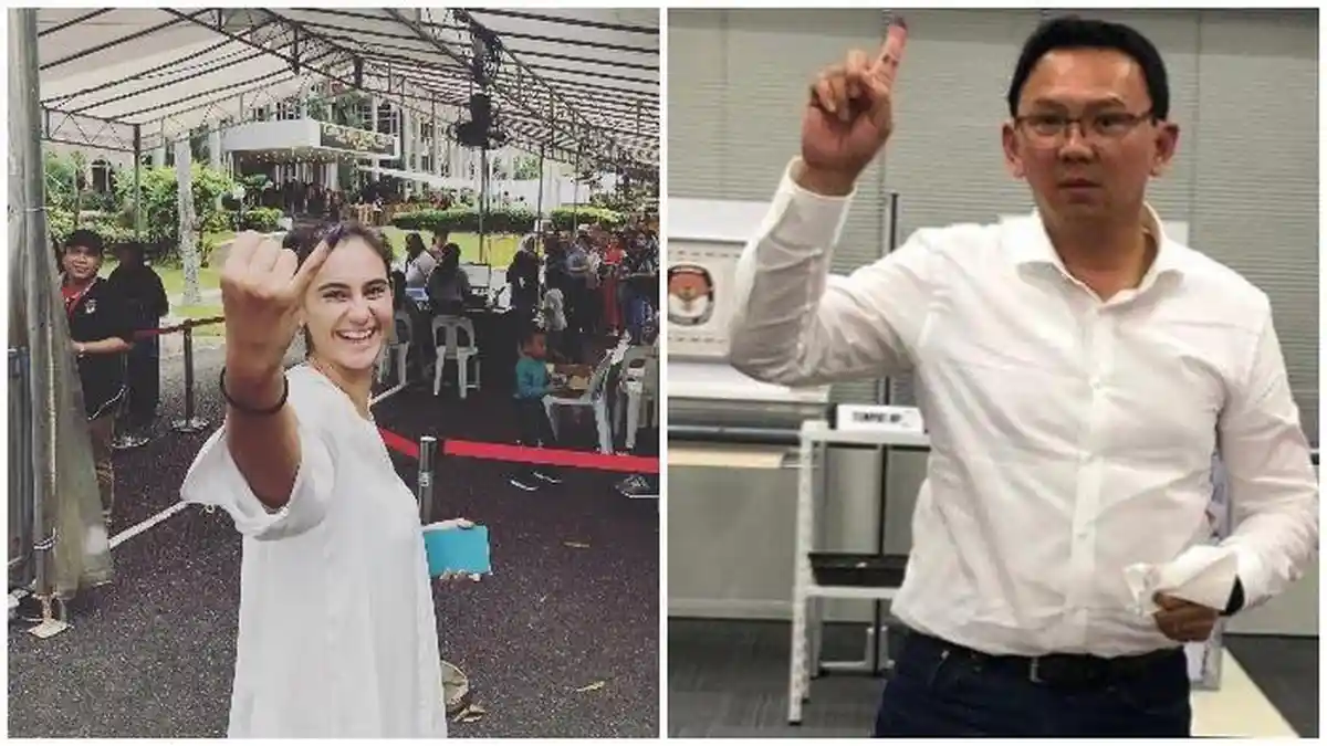 Ahok hingga El Rumi, Deretan Artis dan Publik Figur yang Telah Nyoblos di Pemilu 2019