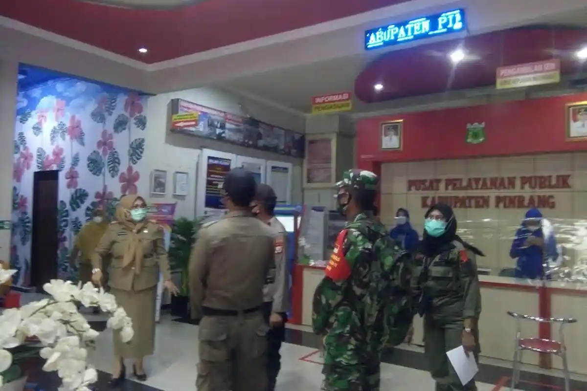 Dandim 1404 Bakal Tutup Usaha dan Perkantoran Jika Langgar Prokes di Pinrang