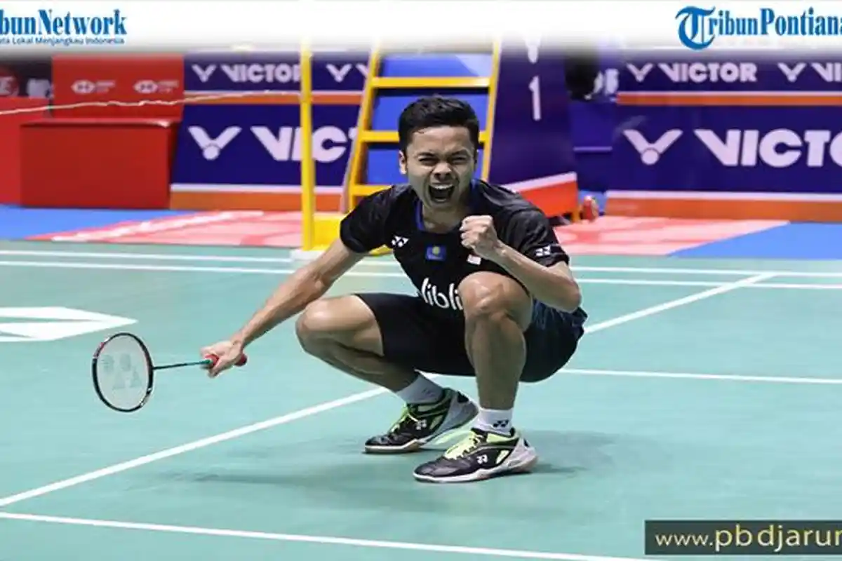 Lihat Langsung Anthony Sinisuka Ginting vs Hans-Kristian Solberg Badminton Indonesia Open 2022