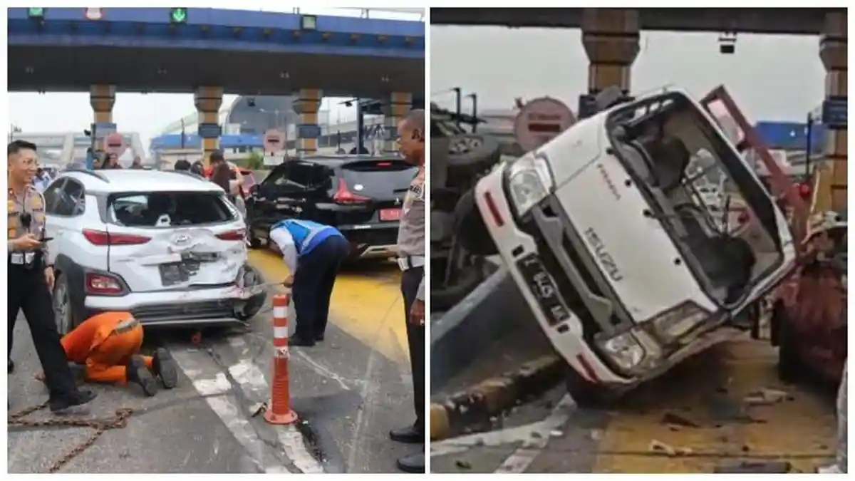Kronologi Kecelakaan Beruntun di GT Halim, Sopir Truk Terobos Antrean Lalu Tabrak Kendaraan Lain