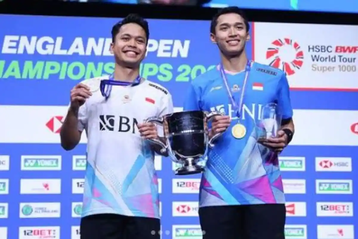 Link Live Streaming Hong Kong Open 2024: Anthony Ginting dan Jonatan Christie