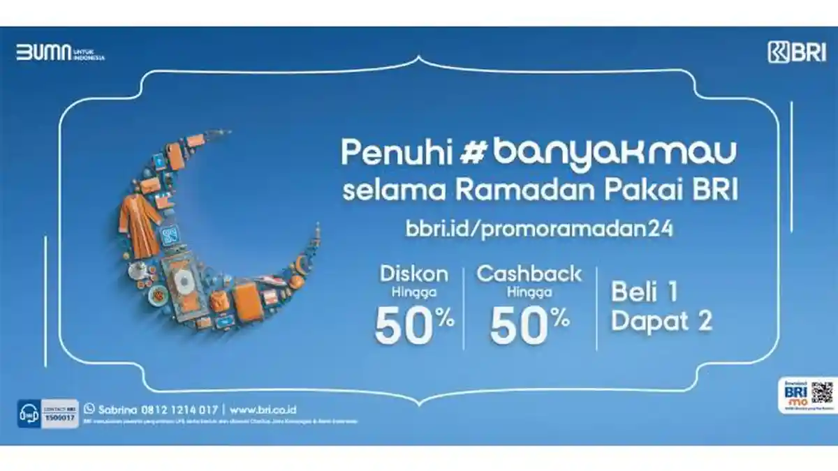 Belanja Hemat di Berbagai Merchant Selama Ramadhan Pakai Promo BRI