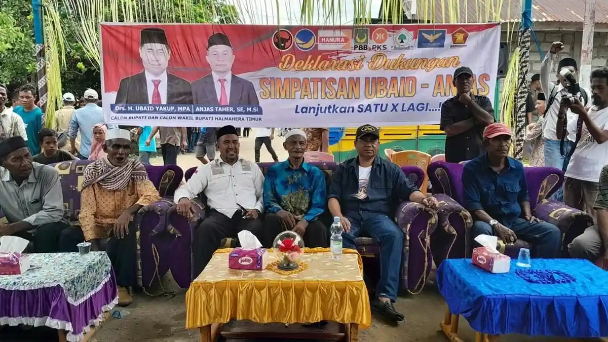 Jelang Pilkada 2024 di Halmahera Timur Maluku Utara, Banyak Simpatisan Balik Dukung Ubaid-Anjas
