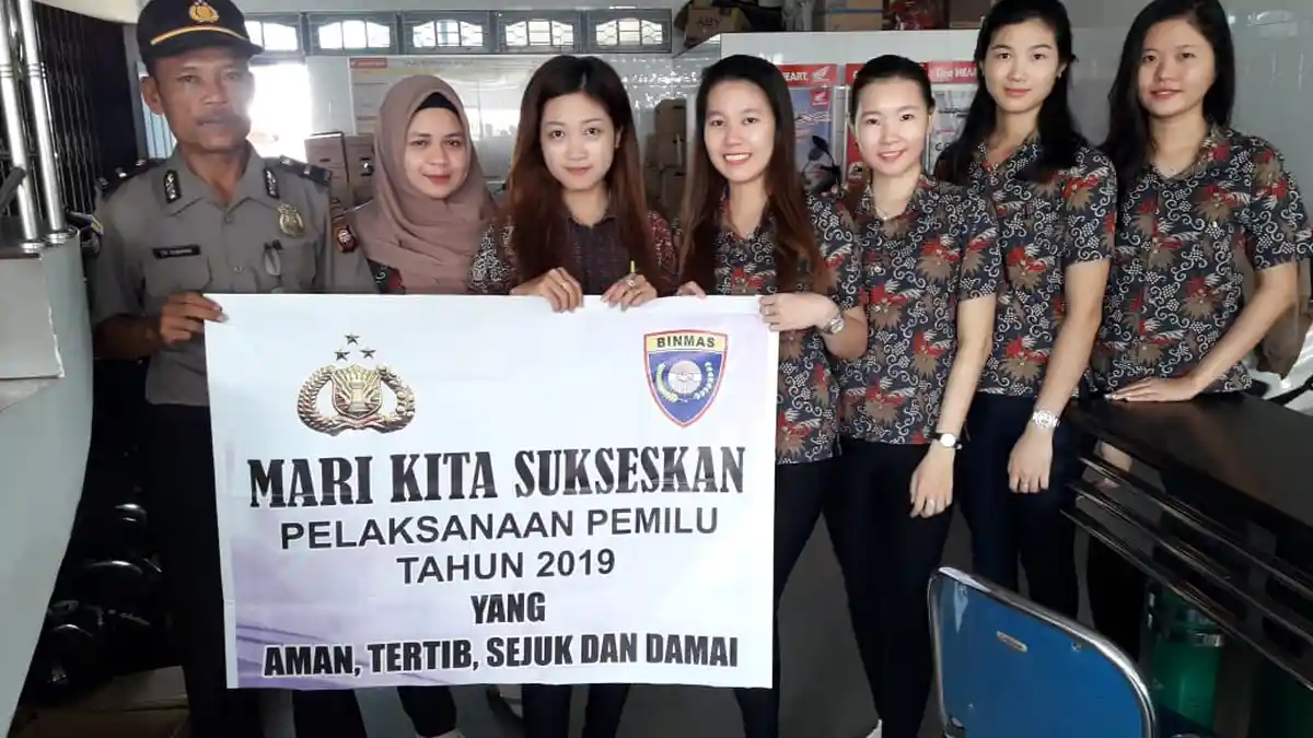 Kanit Binkamsa Sosialisasikan Tentang Pemilu Damai 2019