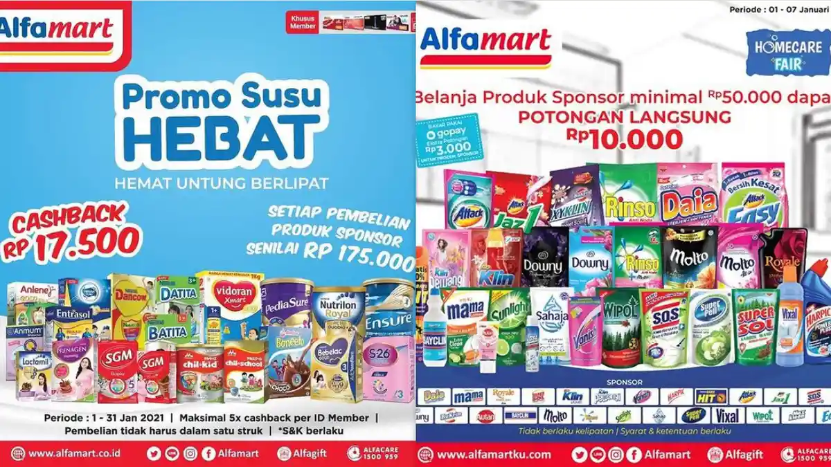 Promo Alfamart Hari Ini 5 Januari 2021 Kejutan Super Monday hingga Serba Gratis, Cek Sekarang!