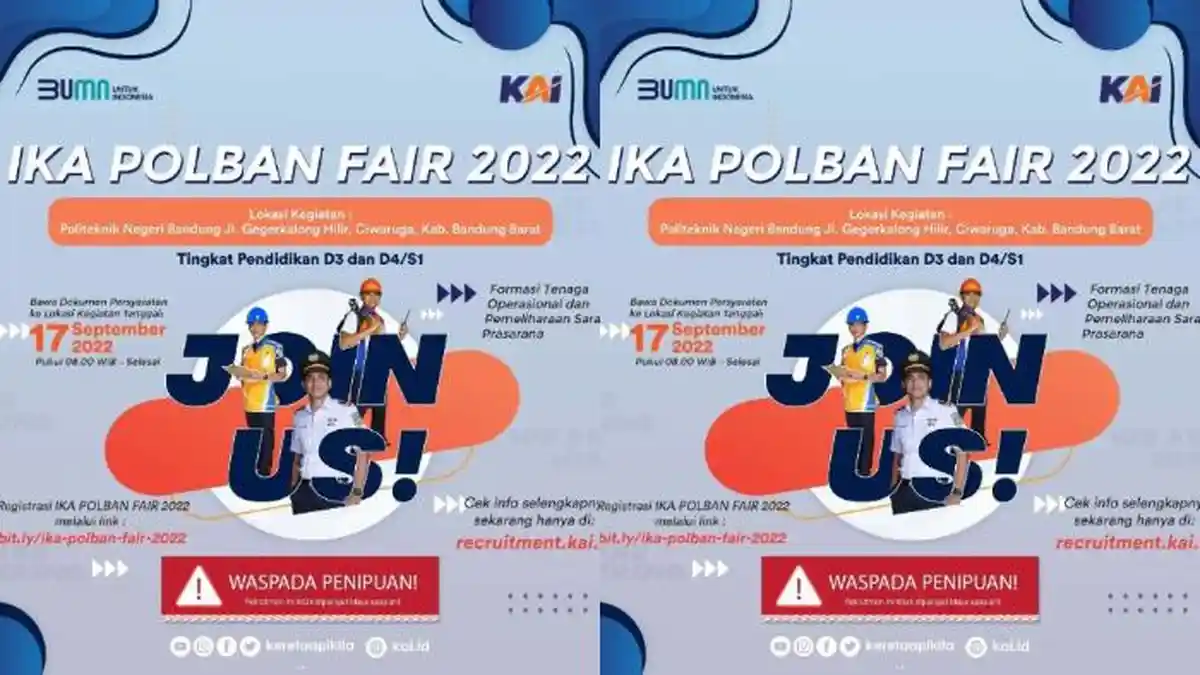 Lowongan Kerja PT KAI bagi Lulusan D3 hingga S1, Ini Kriteria dan Prosedurnya