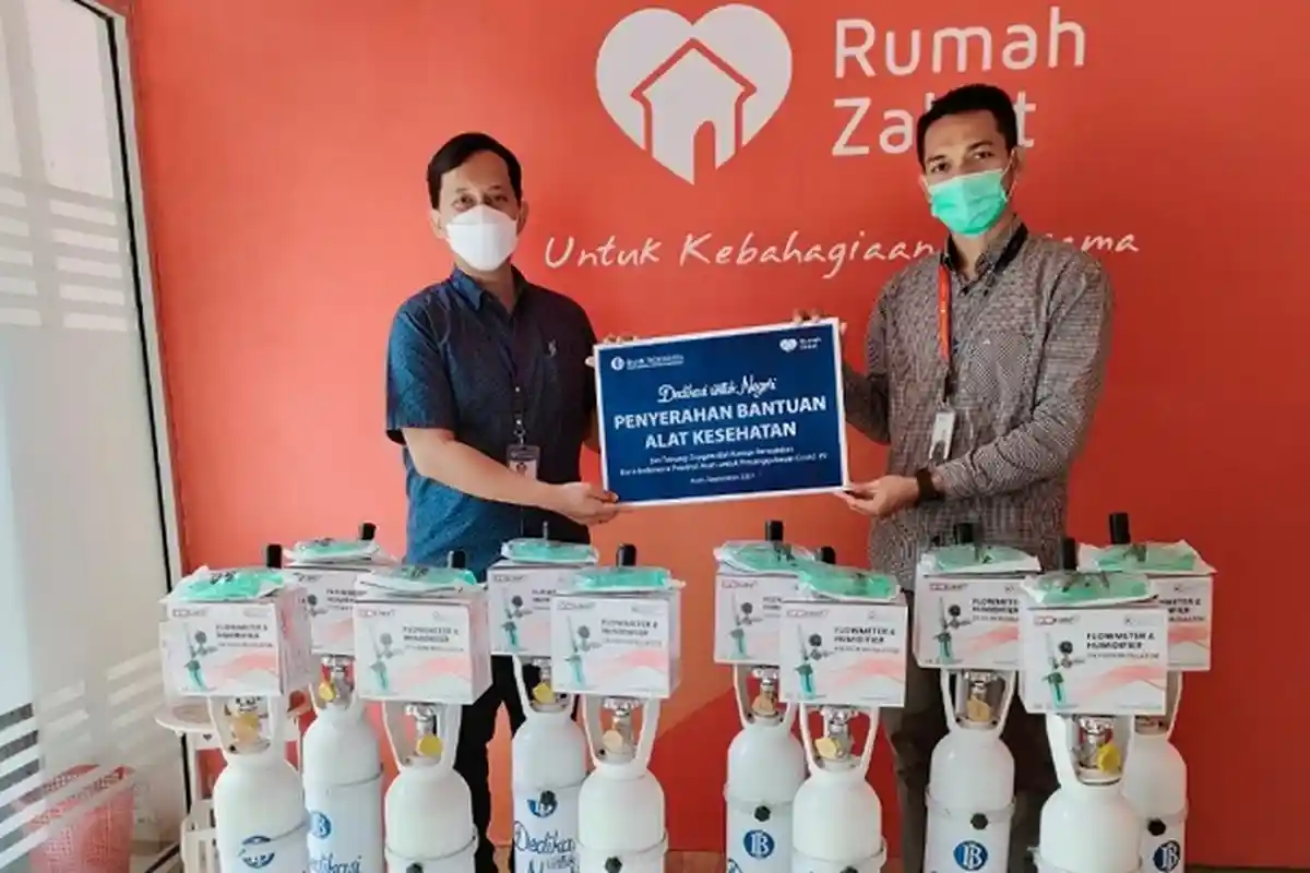 BI Gandeng Rumah Zakat Salurkan Tabung Oksigen