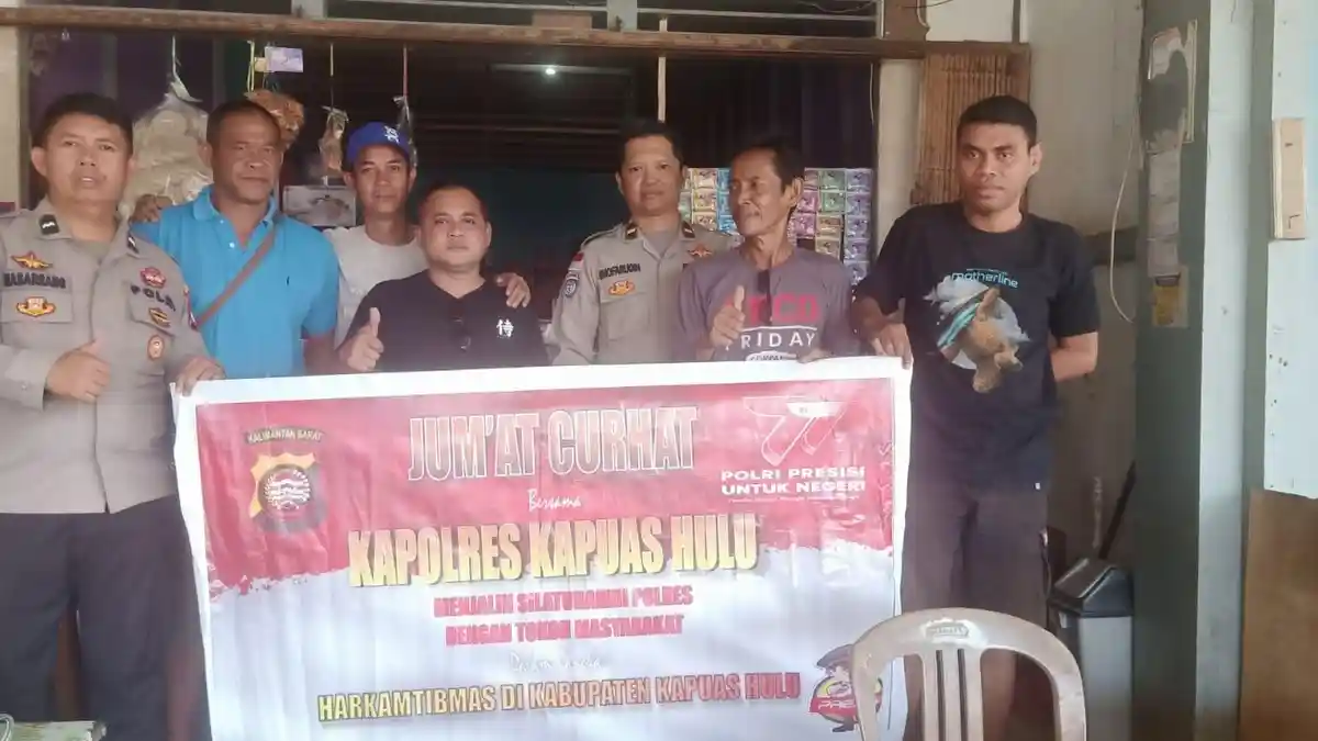 Satbinmas Polres Kapuas Hulu Gelar Jumat Curhat, Ini Pembahasannya