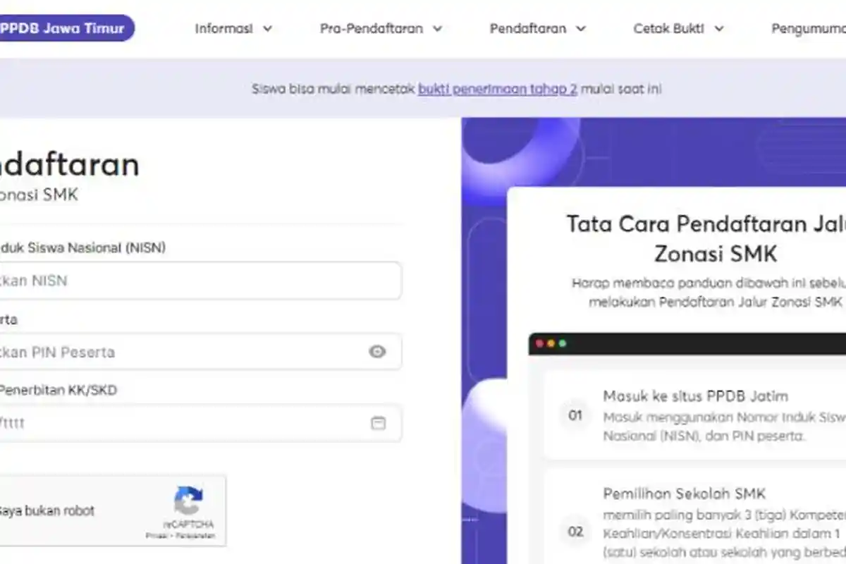 Cara Daftar PPDB Jatim 2023 Tahap 3 Jalur Zonasi SMK, Berikut Ketentuan dan Jadwal Lengkapnya