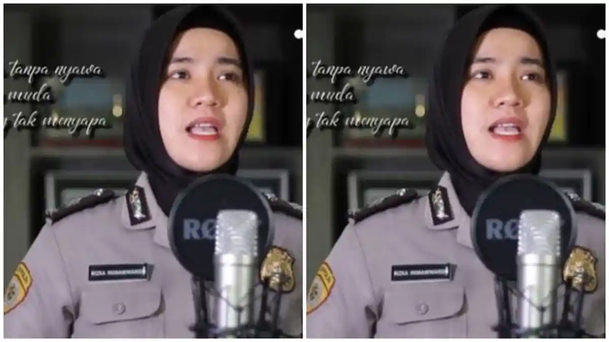 POLWAN Cantik Polda Sumsel Briptu Rizka Munawwaroh Mengcover Lagu Al-Waba Milik Nissa Sabyan