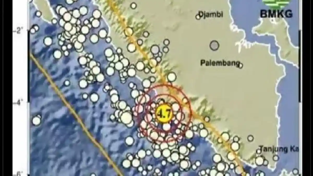 Gempa Hari Ini Rabu 14 Mei 2025 Gema di Bengkulu, Bermagnitudo 4.7, Simak Data BMKG