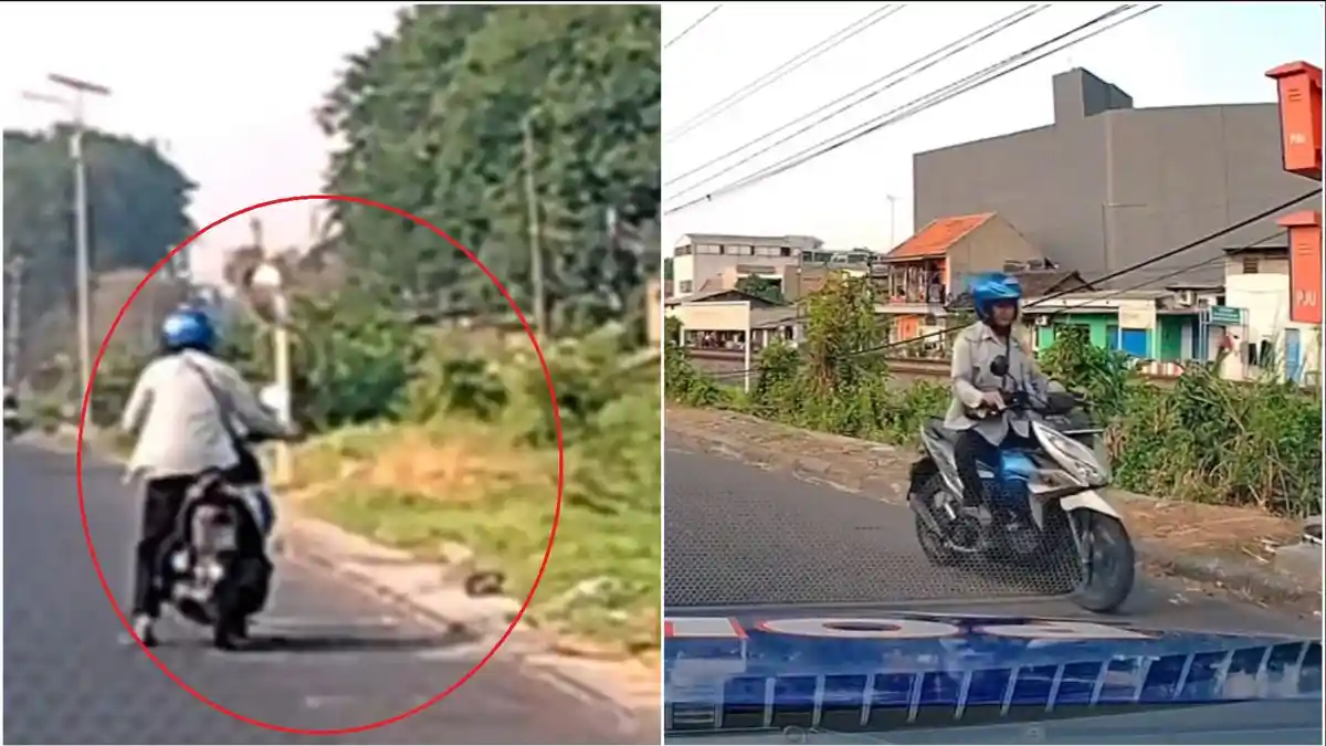 Viral di Sidoarjo, Pengendara Motor Ngeyel Lawan Arah Meski Ditegur Polisi: Akhirnya Dihukum Begini