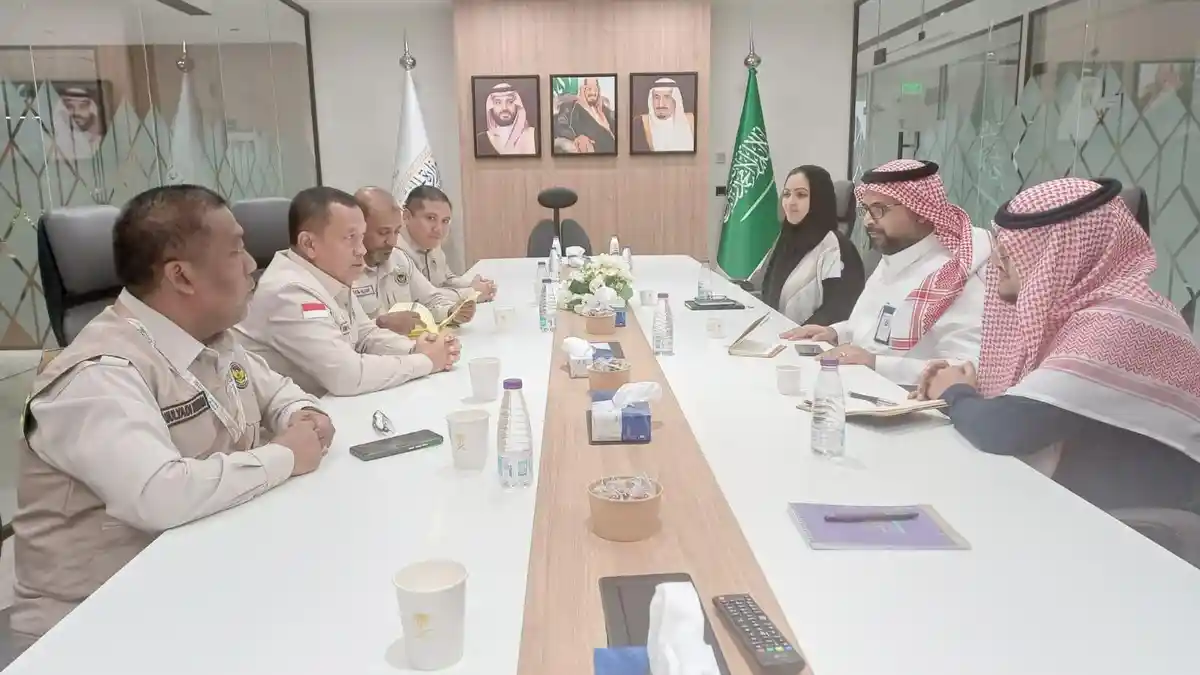 Pastikan Kesuksesan Haji, Irjen Kemenhaj RI Kunjungi Kemenhaj Arab Saudi