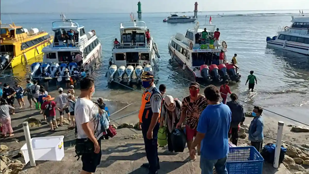 Libur Panjang Imlek, Tak Ada Lonjakan Penumpang di Pelabuhan Sanur Denpasar