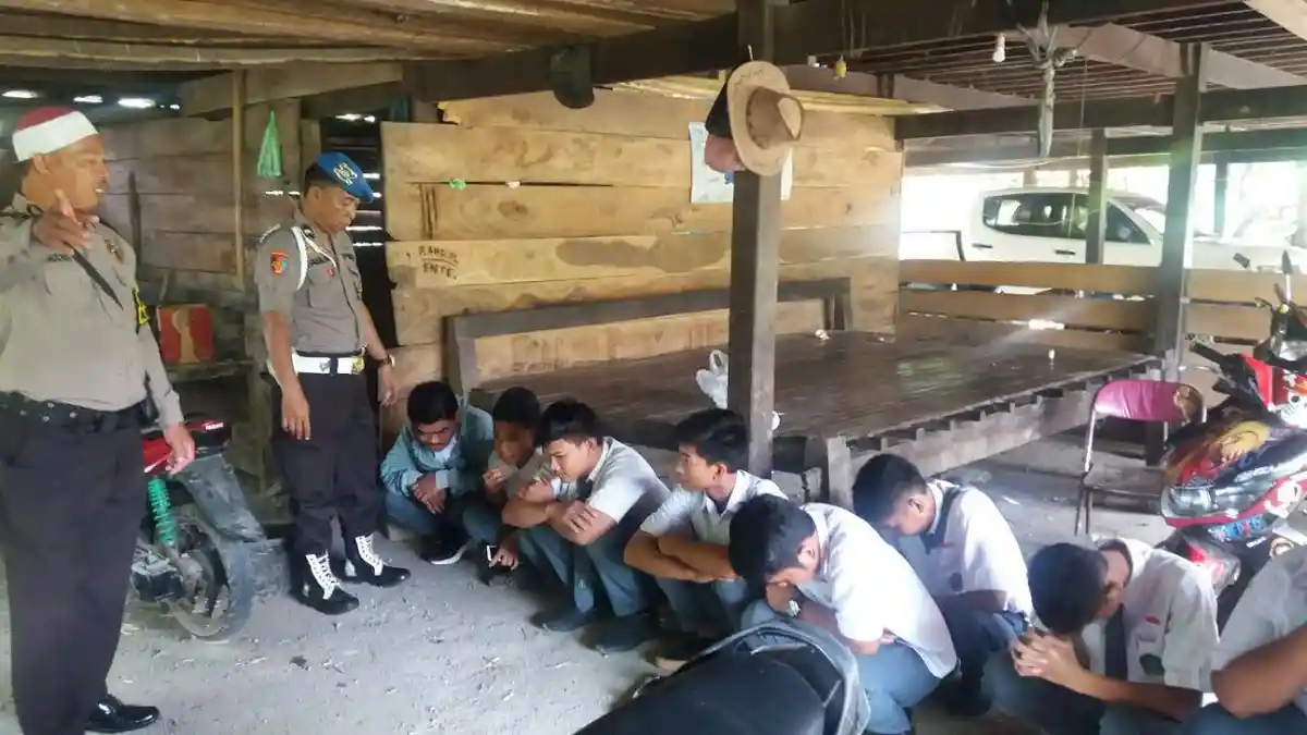 Terciduk Bolos, 9 Pelajar di Wajo Diamankan Polisi