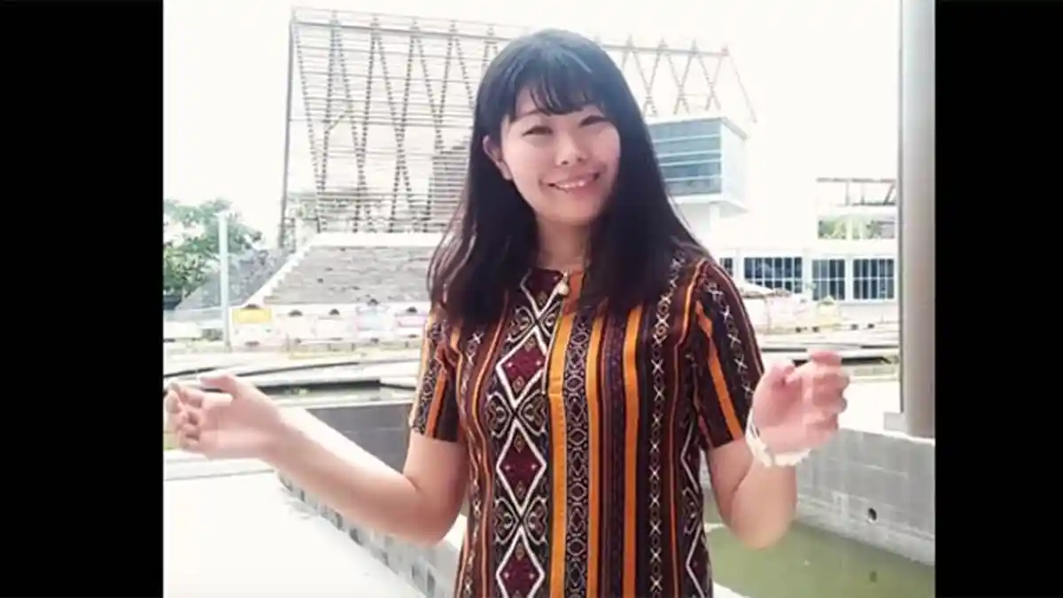 Hadir di Untan, Beginilah Cara Gadis Jepang Ini Sebut Pontianak