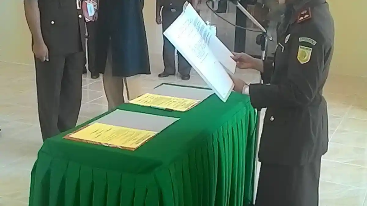 Ardi Wibowo Resmi Jabat Kasie Pidsus Kejari Kotabumi