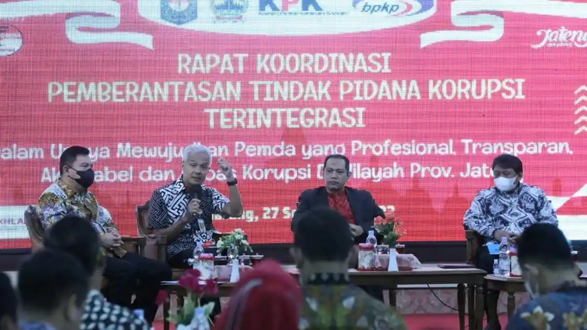 Ganjar Pranowo Kumpulkan Wali Kota dan Bupati Cegah Korupsi