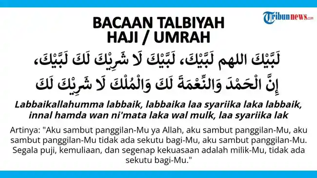 Bacaan Talbiyah Haji dan Umrah saat Memenuhi Panggilan Allah ke Baitullah