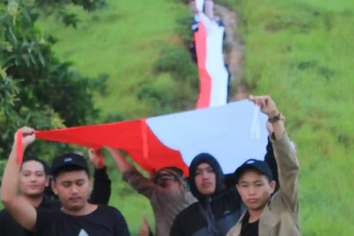 Bendera Merah Putih Sepanjang 770 Meter Bakal Membentang di Jembatan Teluk Kendari saat HUT RI ke-77
