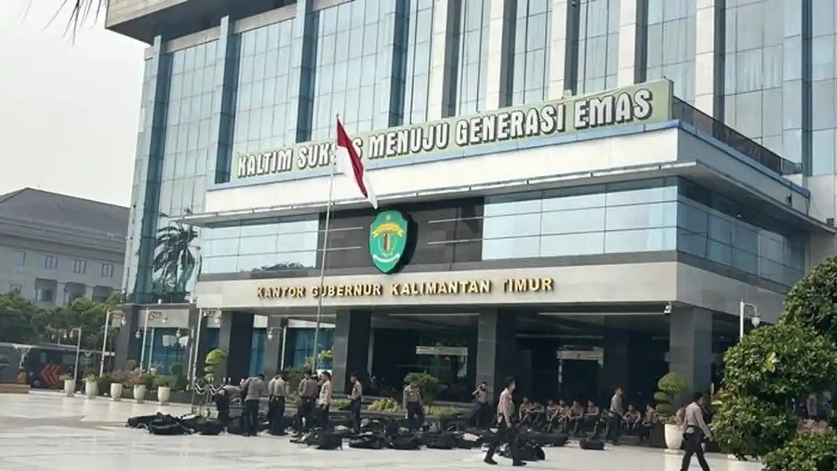 1.085 Personel Gabungan Siaga di Kantor Gubernur Kaltim Jelang Demo Sore Ini