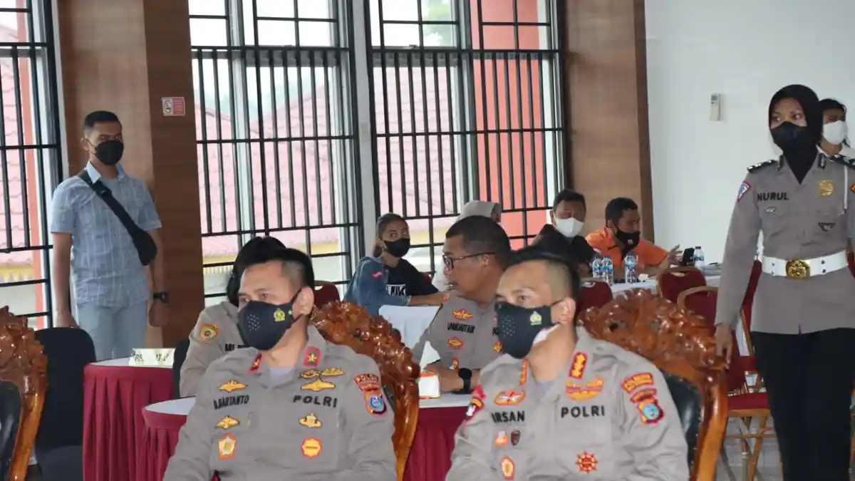 Wakapolda Sumut Hadiri Pelaksanaan Vaksinasi Massal Polresta Deliserdang