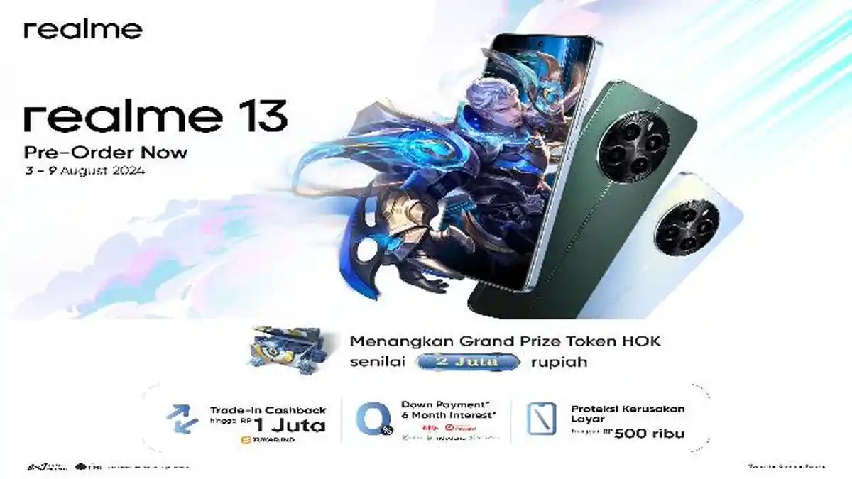 Realme 13, HP Gaming Harga Rp 2 Jutaan Segera Hadir di Indonesia