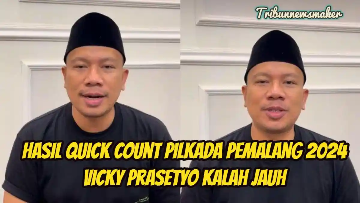 Hasil Quick Count Pilkada Pemalang 2024, Vicky Prasetyo Kalah Jauh dari Anom-Nurkholes, Minta Maaf