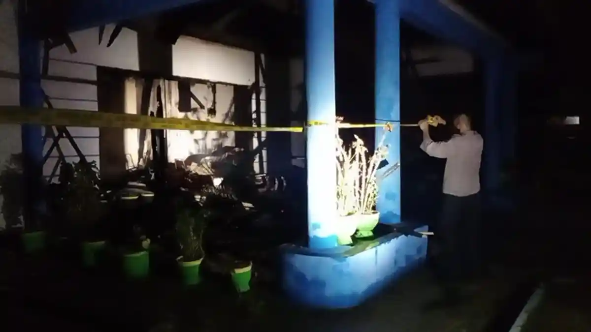 Polisi Terjunkan Tim Inafis Ungkap Penyebab Kebakaran Kantor Dinas Sosial Kendari Sulawesi Tenggara