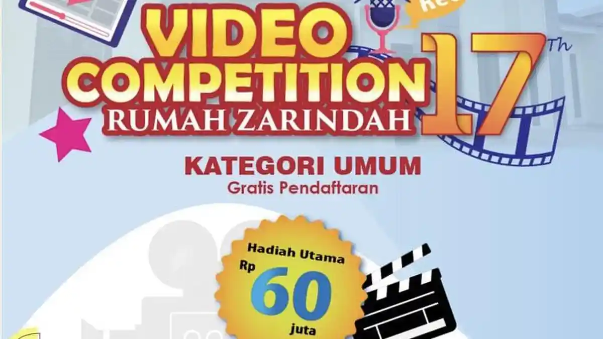 Yuk Ikut Video Competition Rumah Zarindah, Total Hadiah Utama Rp60 Juta