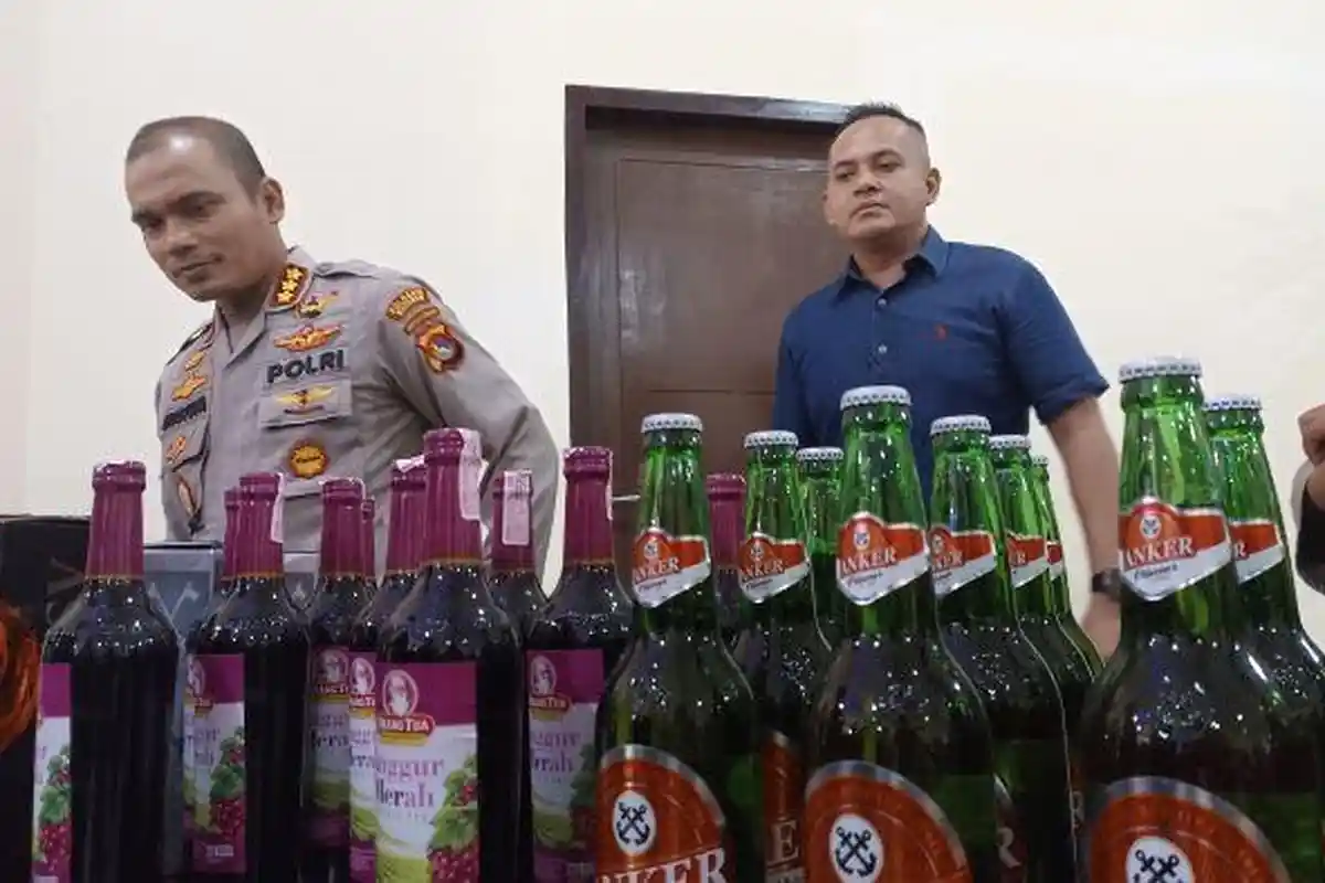 Operasi Antik Rinjani 2022: Polresta Mataram Jaring 200,94 Gram Sabu dan 1440 Botol Miras