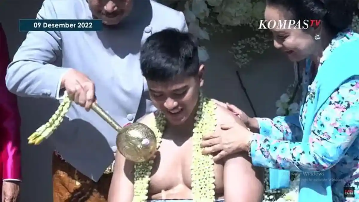 Komentar Kocak Kaesang Pangarep Usai Prosesi Siraman Jelang Pernikahan dengan Erina Gudono