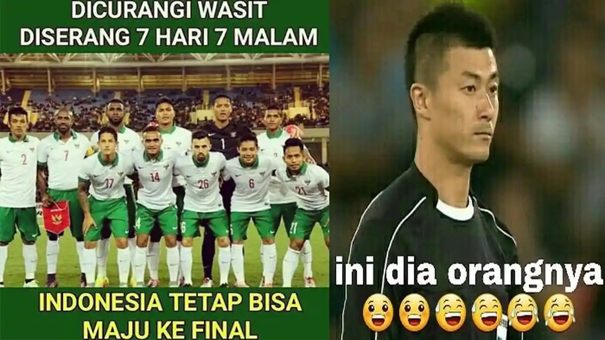 Ini 8 Meme Kocak Fu Ming, Wasit Vietnam Vs Indonesia yang Penuh Kontroversi