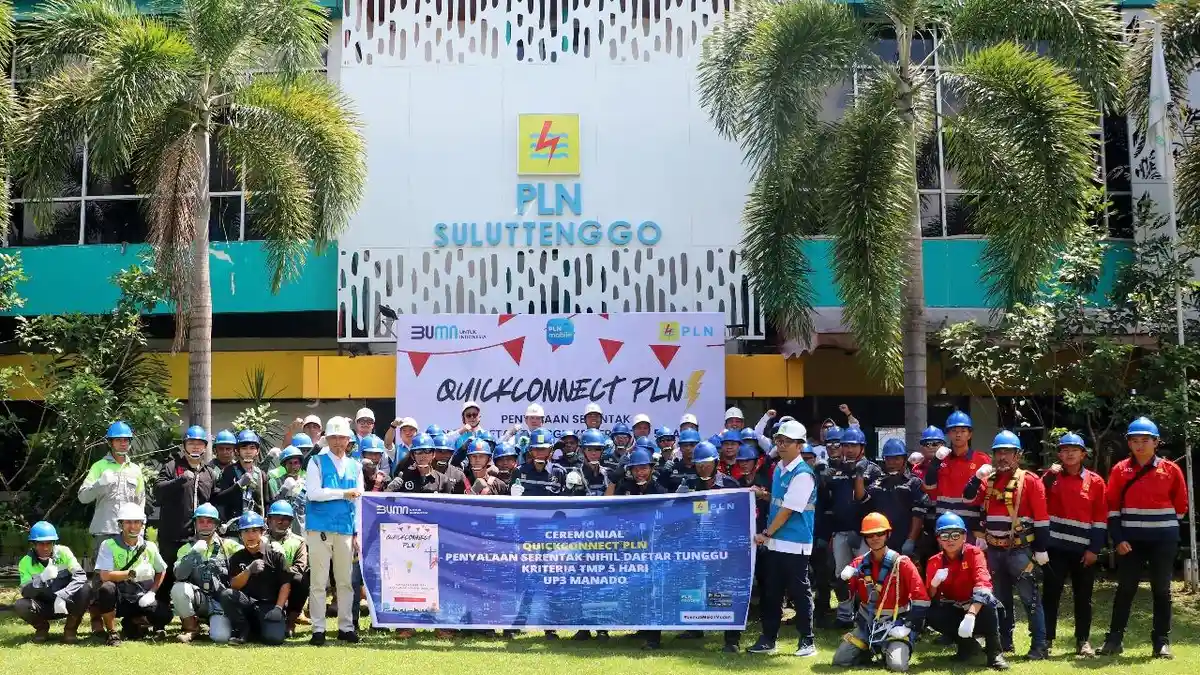 PLN UID Suluttenggo Nyalakan Serentak 676 Permohonan Penyambungan Listrik Pelanggan