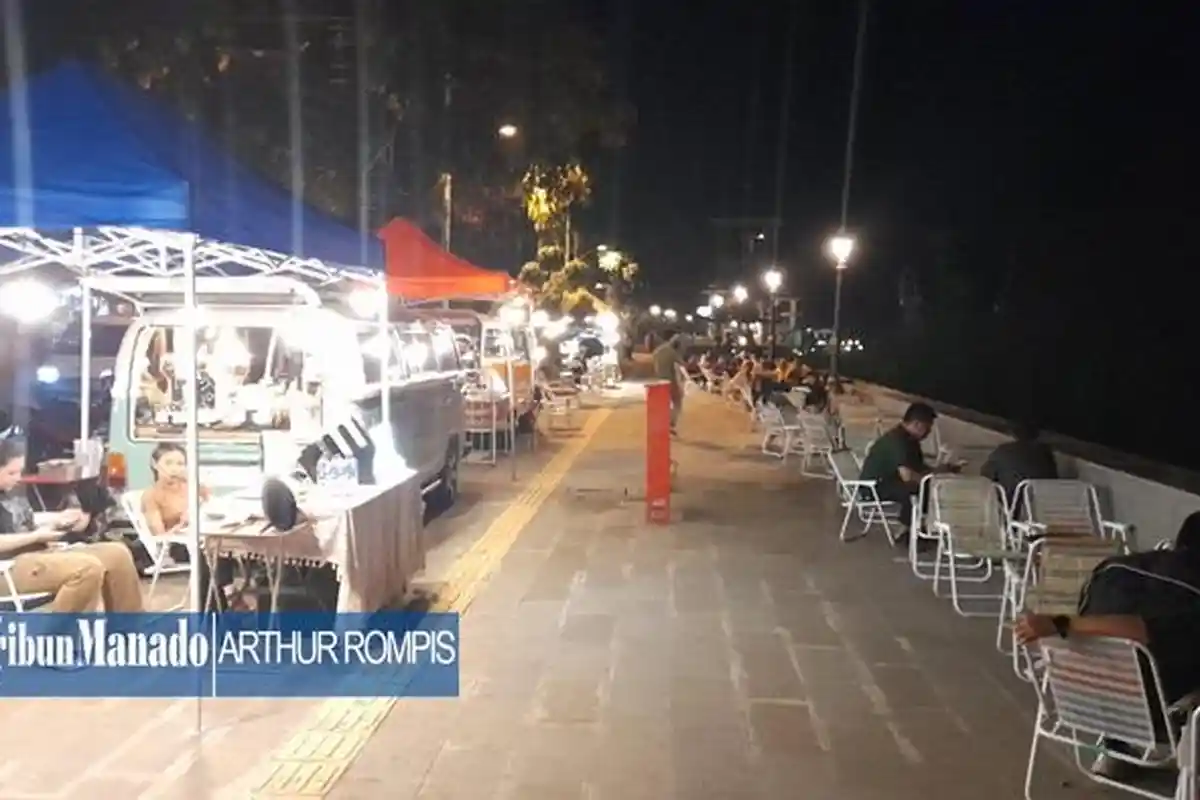 Food Truck Muncul di MBW II Malalayang Manado, Asyiknya Ngopi Tepi Pantai dengan POV Sunset