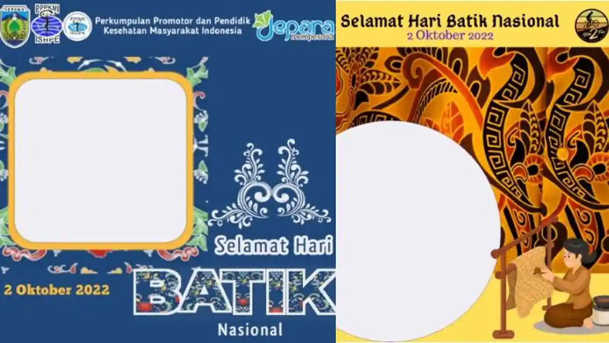 Kumpulan Link Twibbon Hari Batik Nasional 2022 Terbaru, Serta Cara Buat dan Bagikan di Media Sosial