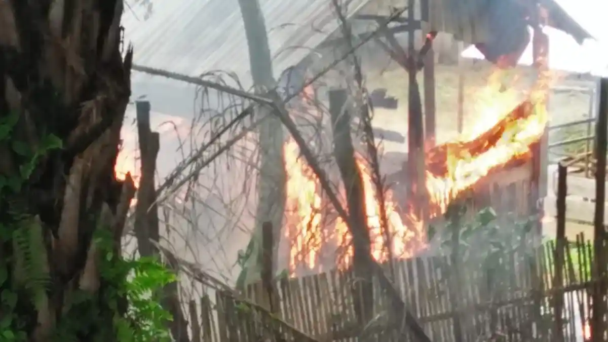 Rumah Hasan di PALI Habis Dibakar Api, Satu Jam Baru Bisa Dipadamkan