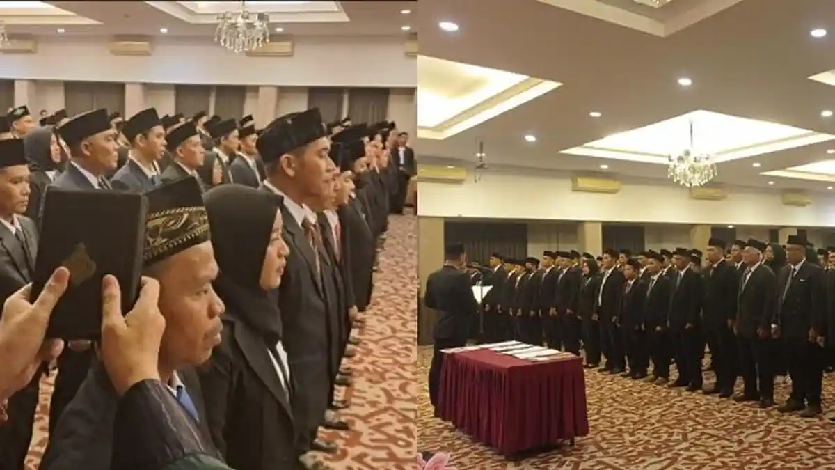 KPU Kutai Kartanegara Lantik 100 PPK untuk Pemilu 2024