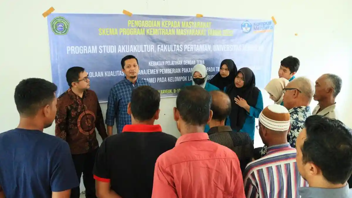 Tim Prodi Akuakultur Umuslim Bireuen Latih Kelompok Laut Mina Budidaya