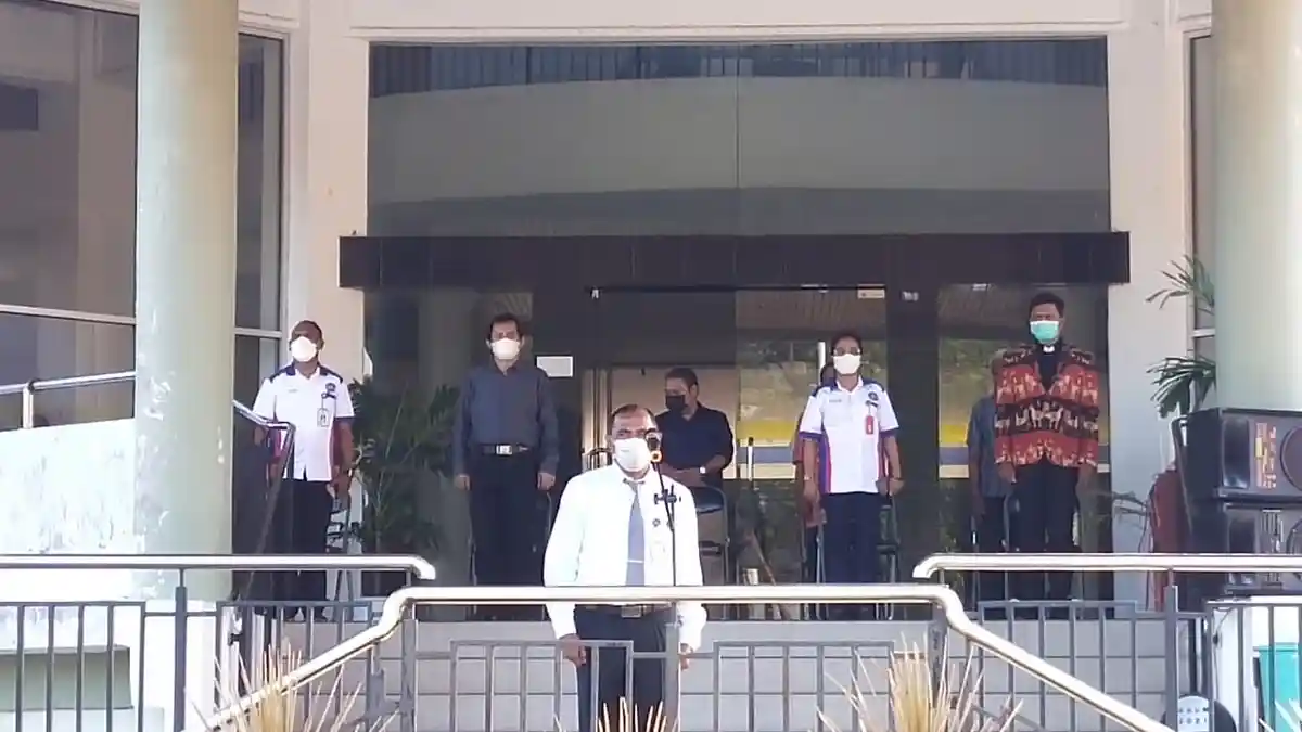 Hikmat Upacara Hardiknas  2 Mei 2021 Dilaksanakan UKAW Kupang, Begini Suasananya, Simak Infonya