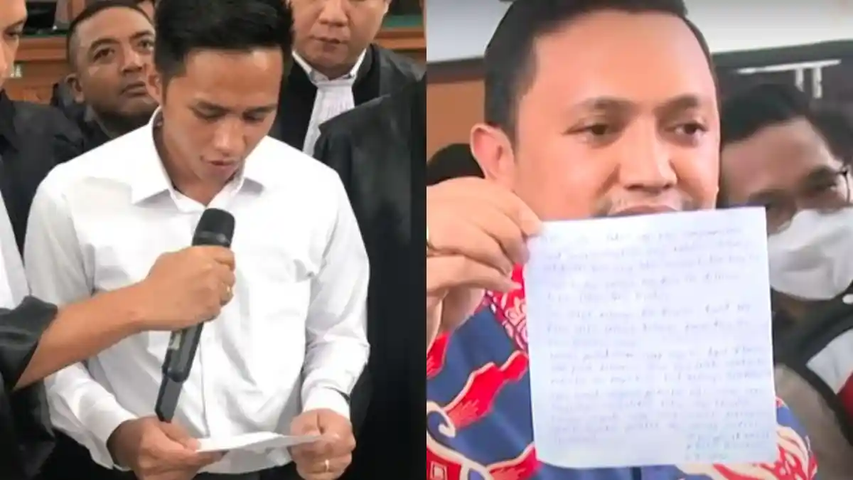 Isi Surat Bharada E yang Dibaca seusai Sidang, Singgung Ketidakmampuan Tolak Perintah Ferdy Sambo