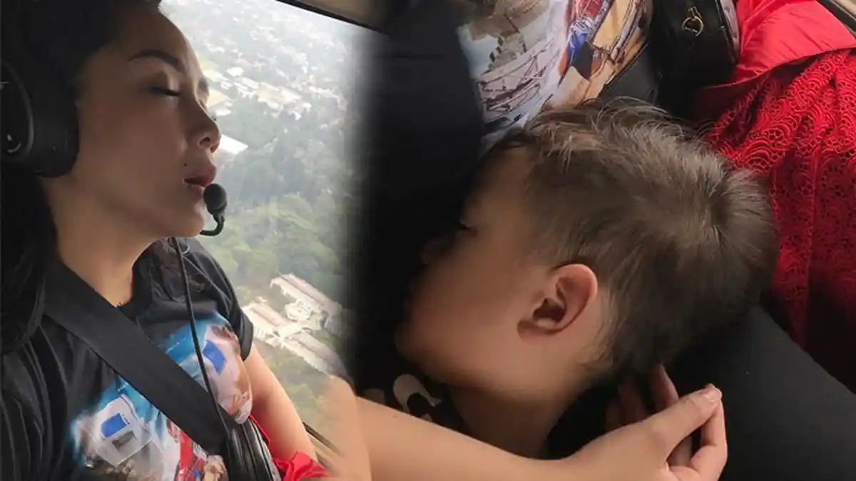 Rafathar Tertidur Pulas di Helicopter, Netizen: Kasian Banget Kecapean Gara-gara Sibuk Sana Sini