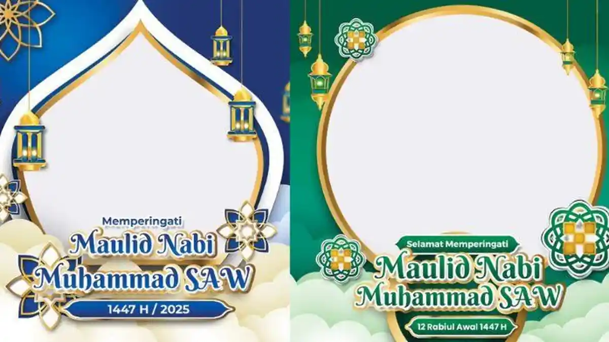 Kumpulan Twibbon Maulid Nabi 2025 untuk Menyemarakkan Kelahiran Nabi Muhammad