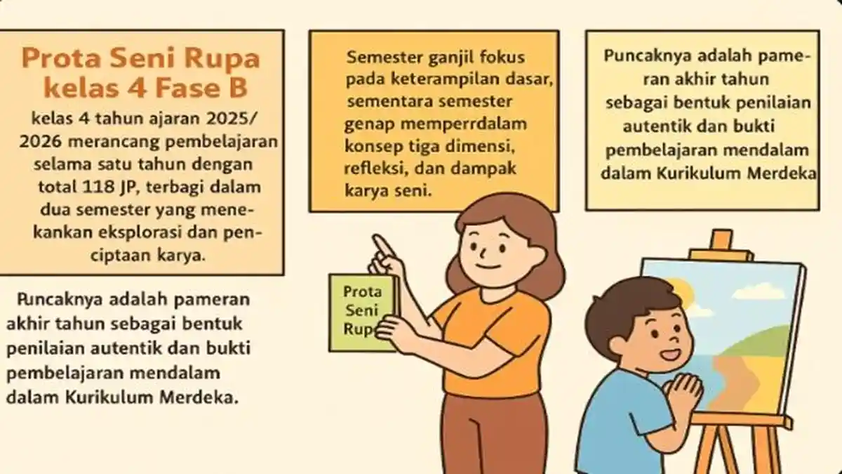 Contoh Prota Seni Rupa Kelas 4 SD Fase B Tahun Ajaran 2025/2026 ...