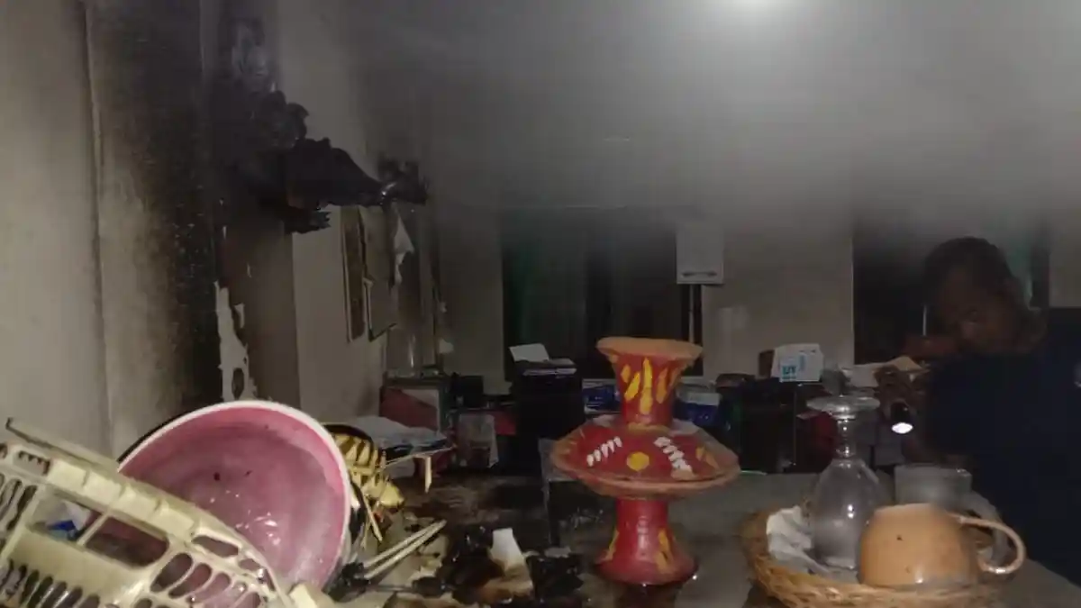 Diduga Dipicu Api Dupa, Dinas Pertanian Tabanan Bali Kebakaran