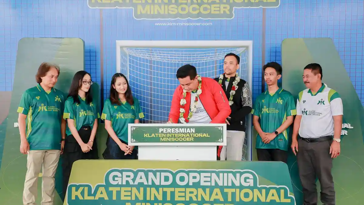 Klaten Resmikan Mini Soccer Bertaraf Internasional, Bupati Hamenang: Memasyarakatkan Olahraga