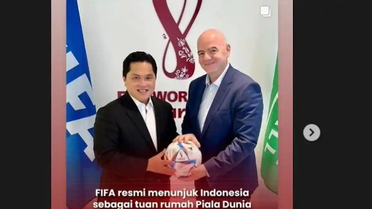 ALASAN FIFA Tunjuk Indonesia Jadi Tuan Rumah Piala Dunia U17,Tapi Erick Thohir Nilai Karena Prestasi