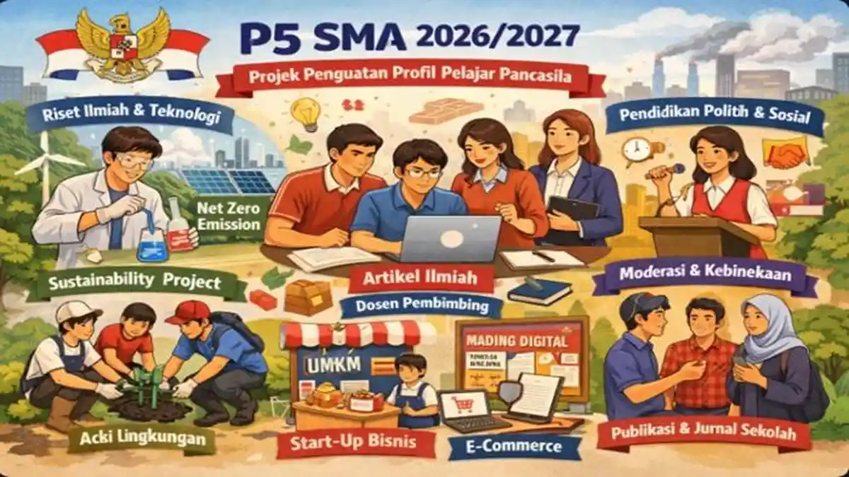 Setara Riset Ilmiah! Ini 20 Contoh Tema dan Judul Projek Kokurikuler P5 SMA Tahun Ajaran 2026/2027